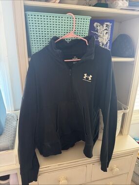 Under Armour Black Half-Zip Athletic Pullover